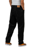 Reell Solid Black Cord – straight fit corduroy broek in zwart met ribstructuur en klassiek 5-pocket design