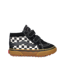 Vans MTE SK8-Mid Reissue Velcro Checkerboard Black Marshmellow Junior – junior sneaker met MTE-technologie, checkerboard-panelen en klittenbandsluiting