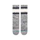 Stance Slub Boyd Crew Blue – blauwe gestreepte crew sokken van katoenblend met medium cushioning en versterkte hiel en teen