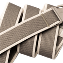 Arcade Belts Carto Slim Dunes Oat – slim fit stretchriem in zandkleur met verstelbare kliksluiting