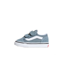 Vans Old Skool Velcro Color Theory Stormy Weather Toddler – peuter sneaker in stormy weather blauw met klittenbandsluiting en Vans side stripe