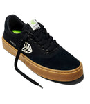 Cariuma Naioca Pro – Gum Black Ivory – duurzame skate-sneaker van suède en biologisch katoen met gumrubberen zool