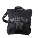 Rumble Helmet Bag Black V2 – zwarte helm tas van polyester met verstevigde bodem, handgrepen en ritsvak