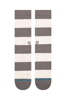 Stance Nep Stripe Crew – gestreepte crew sokken met subtiele nep-textuur, medium cushioning en versterkte hiel en teen