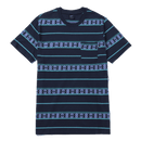 HUF PALISADES STRIPE KNIT TOP navy blazer voorkant product