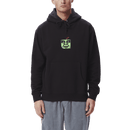 Obey Pin face hoodie zwart voorkant
