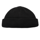 Obey Micro Beanie Black – zwarte micro beanie met subtiel Obey-logo op de omslag