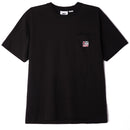 Obey Point Organisch pocket T-shirt black voorkant product