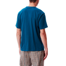 Obey Point Organisch pocket T-shirt Deep Ocean achterkant
