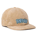 Ripndip Intertwined 6 Panel Corduroy Strapback khaki zijkant Revert95.com