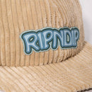 Ripndip Intertwined 6 Panel Corduroy Strapback khaki close-up Revert95.com
