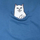 Ripndip Lord Nermal Longsleeve Pocket  T-shirt slate voorkant close-up Revert95.com