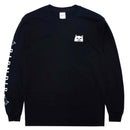 Ripndip Lord Nermal Longsleeve Pocket  T-shirt zwart voorkant Revert95.com