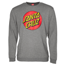 Santa Cruz classic dot sweater dark heather voorkant product