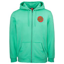 Santa Cruz skateboards classic dot zip hood voorkant jade green product