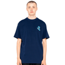 Santa Cruz Skateboards screaming hand chest t-shirt voorkant Navy