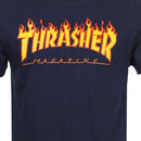 Thrasher Flame Tee Navy