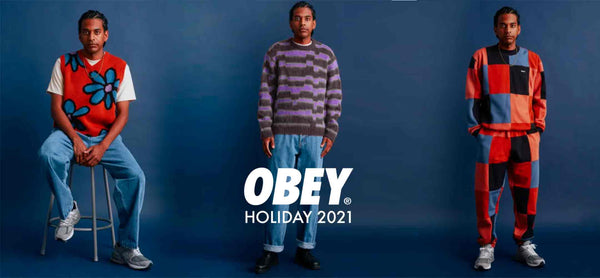 Obey Holiday 2021 collectie vind je bij Revert95.com of in onze skatewinkel in Haarlem