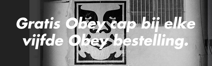 Free Obey cap with every fifth Obey order