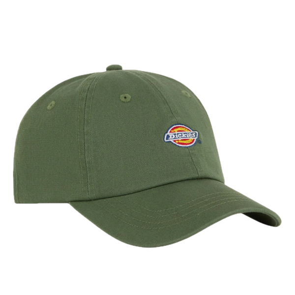 Dickies Hardwick Cap Sea Spray – groene dad cap van katoen met 6-panel design, gebogen klep en geborduurd Dickies-logo