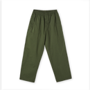 Polar Skate Co Surf Pants Dark Olive – canvas broek van 100% katoen met elastische taille, rechte pijpen en Polar-label in Dark Olive kleur.