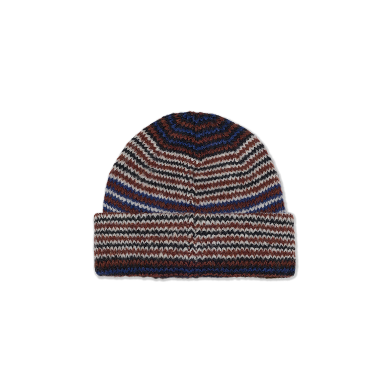 Polar Skate Co George Beanie – zachte gebreide muts van acrylmix met opgerolde rand en geweven Polar-label.