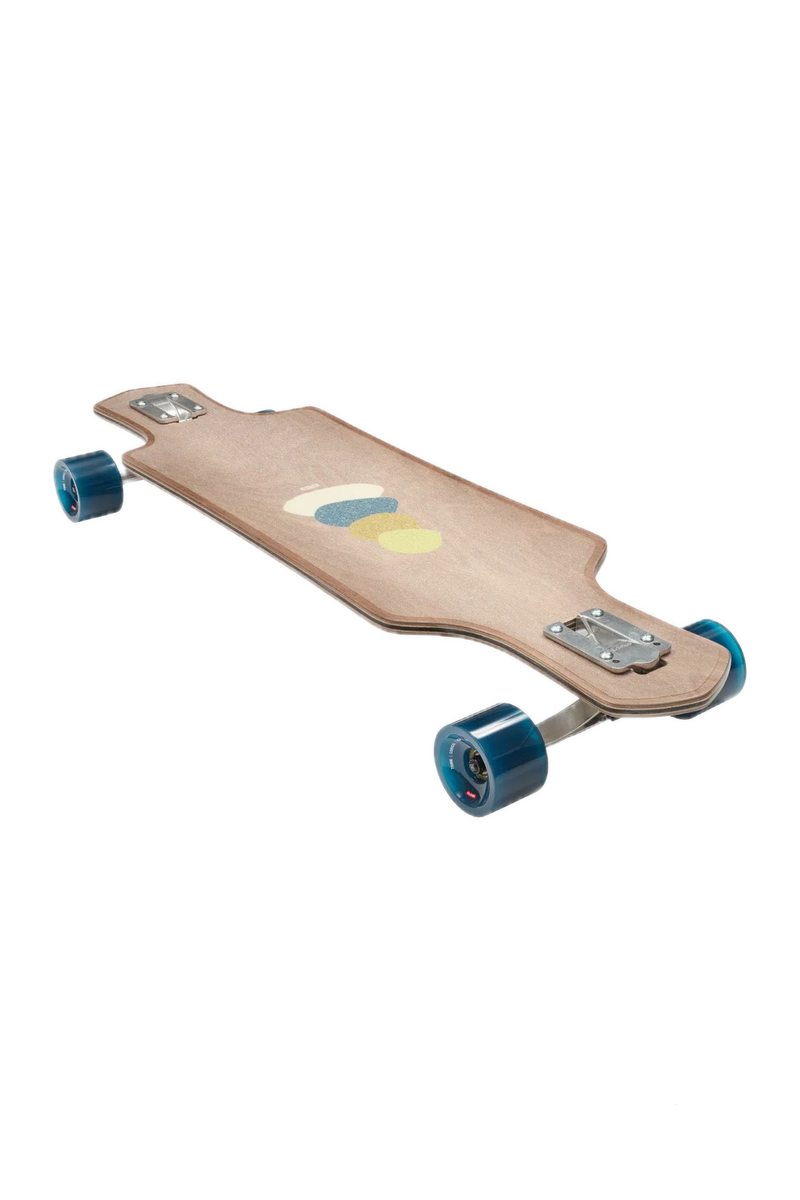Globe Geminon 35 Dusk – drop-through longboard van 8-laags esdoornhout met Dusk-graphic, Tensor-trucks en 69mm wielen