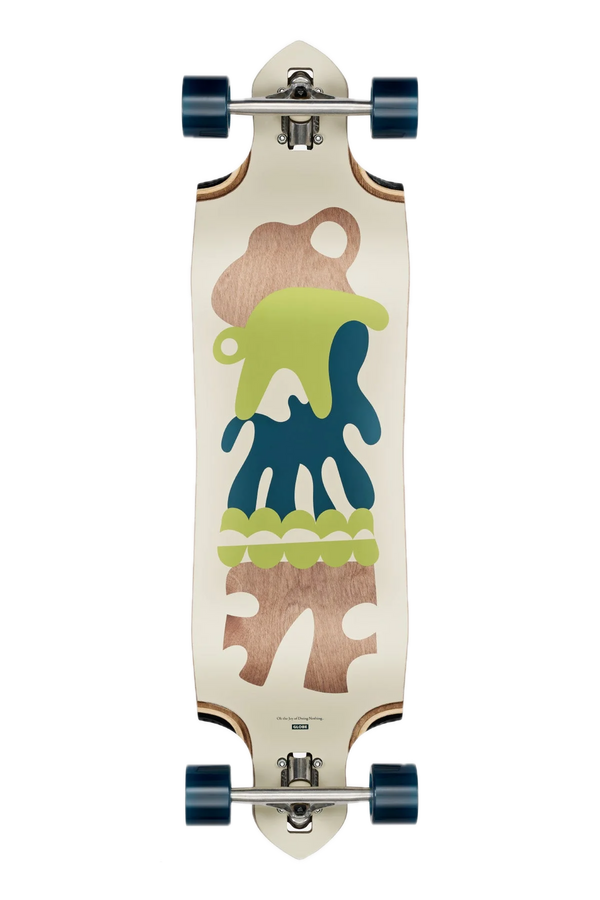 Globe Geminon Micro-Drop Dawn – micro-drop longboard met 8-laags esdoorn, Dawn-graphic, Tensor 180mm trucks en 69mm wielen