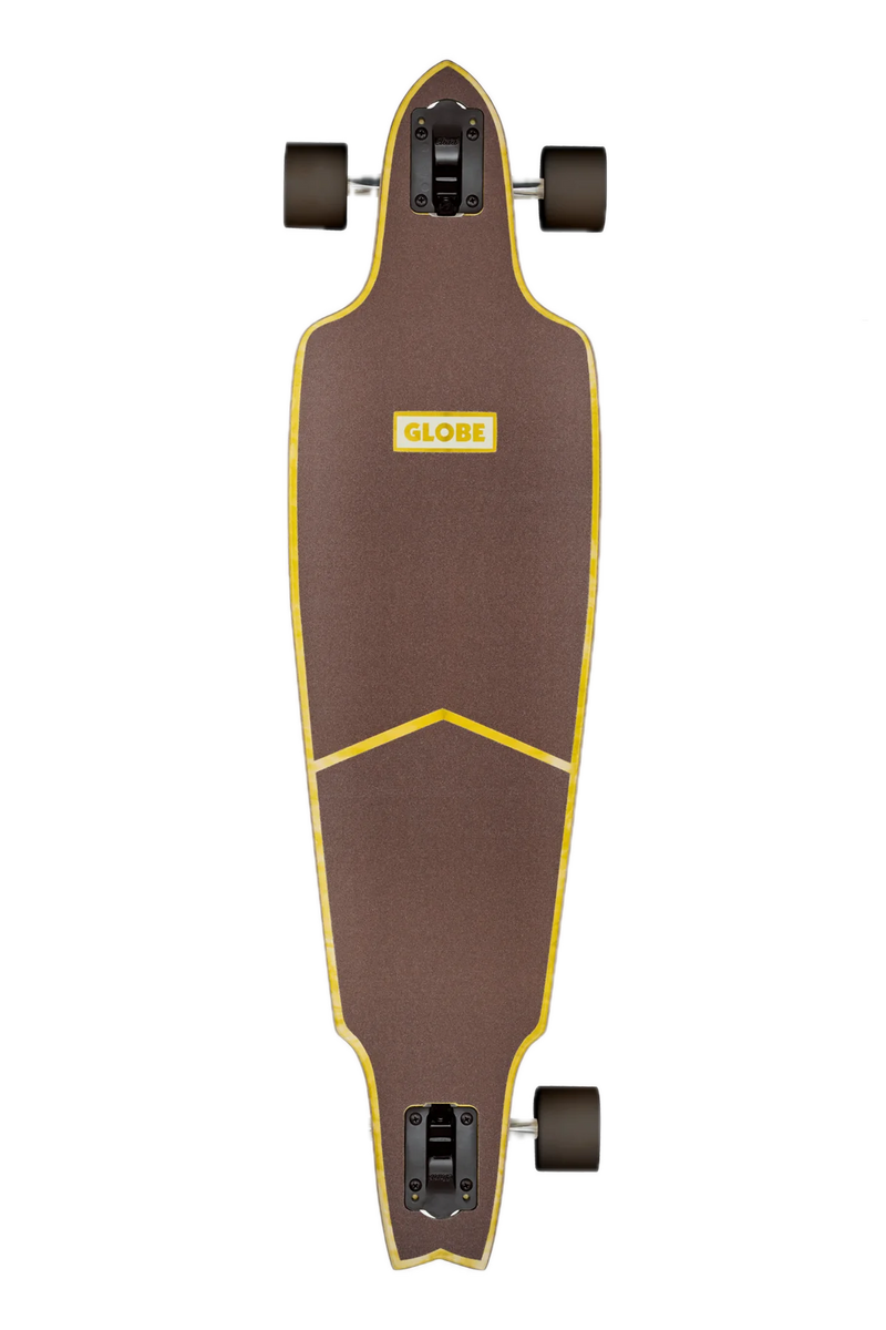 Globe Prowler Classic Somewhere Fast – drop-through longboard van 8-laags esdoorn met Somewhere Fast-graphic, Tensor-trucks en 69mm wielen