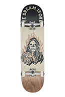 Globe G1 Dream Reaper Dark Maple Black – skateboarddeck van 7-laags esdoorn met donkere Dream Reaper-graphic en medium concave