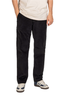 Reell Reflex Loose Chino Deep Black Square Cord – loose fit chino in diepzwarte corduroy met elastische tailleband en drawstring