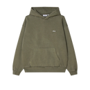 Obey Lowercase Pigment Hood – katoenen hoodie met pigment-dyed afwerking en geborduurd lowercase Obey-logo