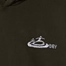 Obey Corp Extra Heavy Hood – hoodie van extra zware fleece met Obey Corp logo op de borst