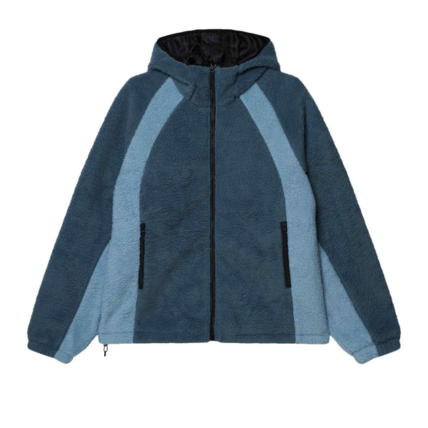 Obey Alta Fleece Jacket – warme fleece jas met ritssluiting, hoge kraag en Obey-logo