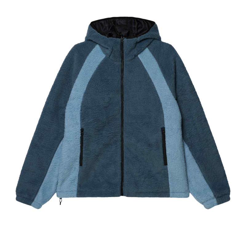 Obey Alta Fleece Jacket – warme fleece jas met ritssluiting, hoge kraag en Obey-logo