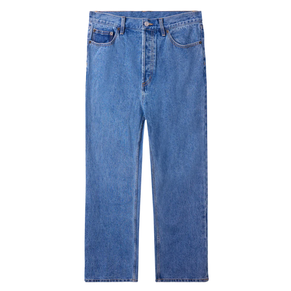 Obey Hardwork Denim Pants Light Indigo – straight leg jeans van 100% katoen in lichte blauwe denim