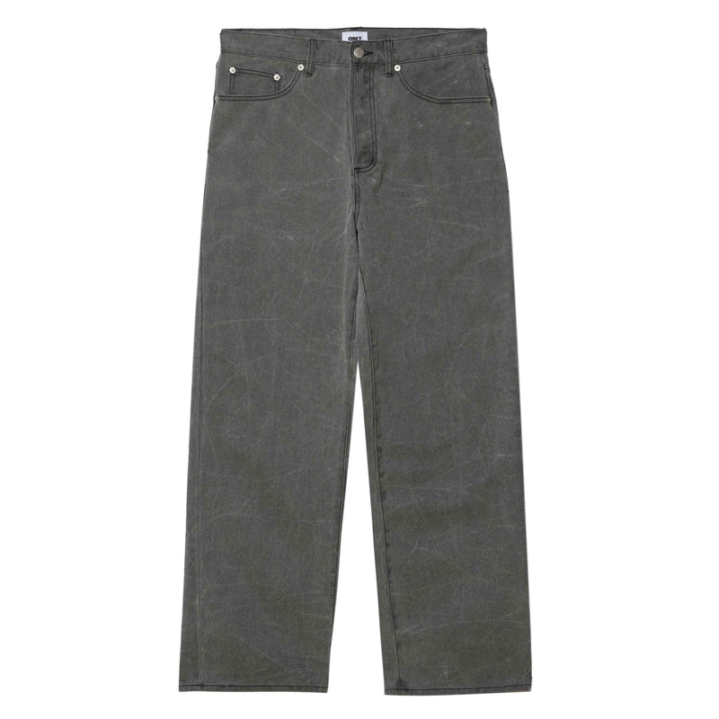 Obey Classic Wrinkle Baggy Denim Black Wrinkle Wash – baggy fit jeans van katoen met unieke zwarte wrinkle wash