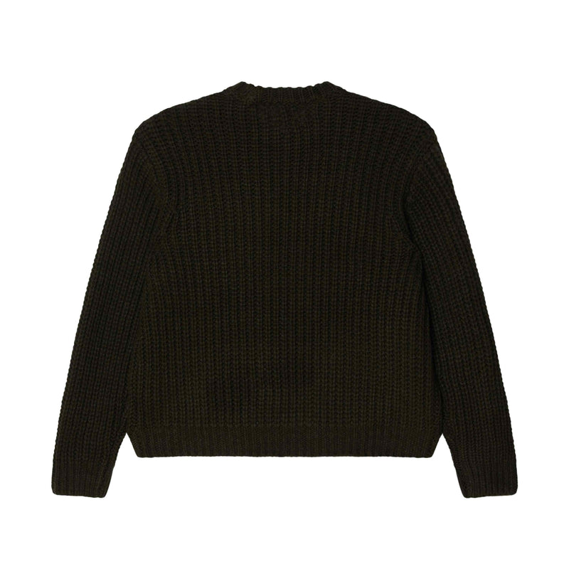 Obey Bold Chunky Sweater – chunky knit trui van katoenmix met Bold Obey-logo