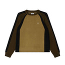 Obey Raglan Crew Neck Sweater – fleece sweater met raglanmouwen en subtiele Obey-branding