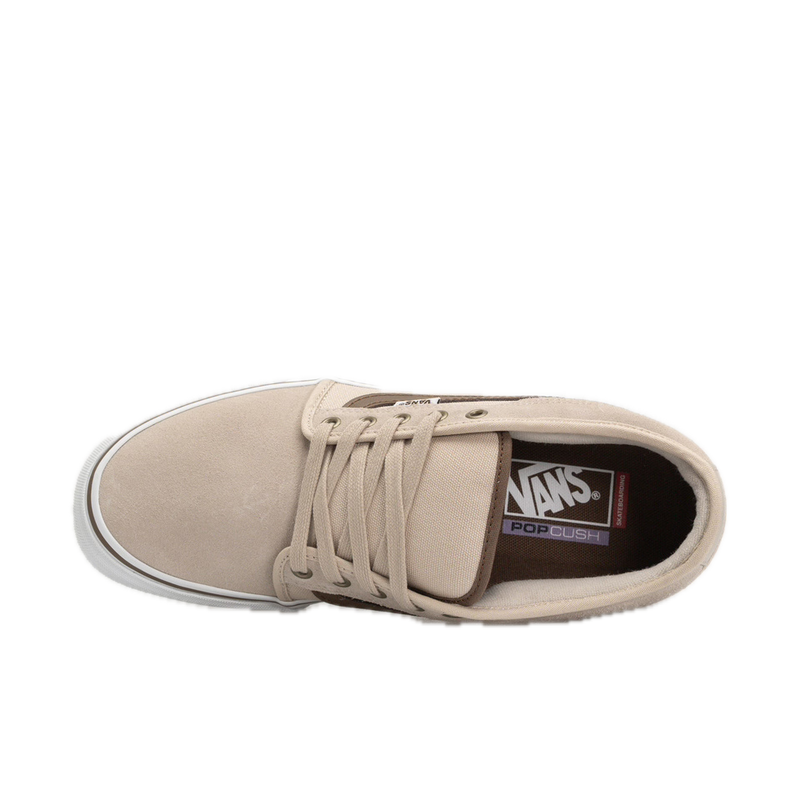 Vans Skate Chukka Low Sidestripe Espresso Khaki – lage skateschoen in bruin/khaki met sidestripe en wafelzool