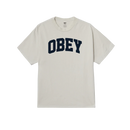 Obey Collegiate Heavyweight Classic Tee – T-shirt van zwaar katoen met Collegiate Obey logo op de borst