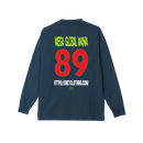 Obey Mega Global Mania Heavyweight Classic Longsleeve Tee – longsleeve T-shirt van zwaar katoen met grote Global Mania print