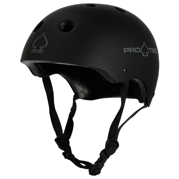 Pro-Tec Helmet Classic Cert Matte Black – gecertificeerde skatehelm met matte afwerking, ABS-schaal en EPS-voering