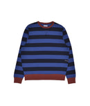 striped crewneck sweat