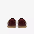 Clarks Originals Godney Boat British Tan Leather leren boat shoe in cognac kleur met rubber zool