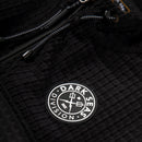 Dark Seas Advanced Hoodie zwart fleece hoodie met borst- en rugprint