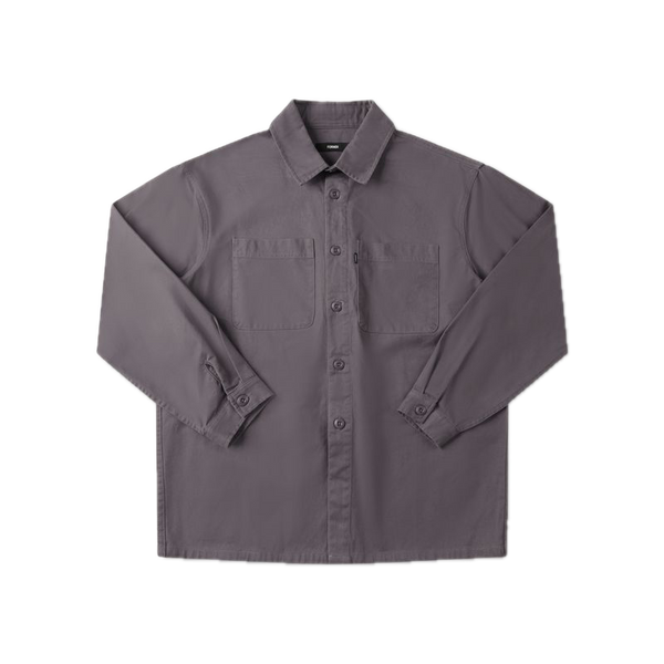 Former Legacy LS Overshirt Pepper – premium overshirt in Pepper kleur met relaxed fit