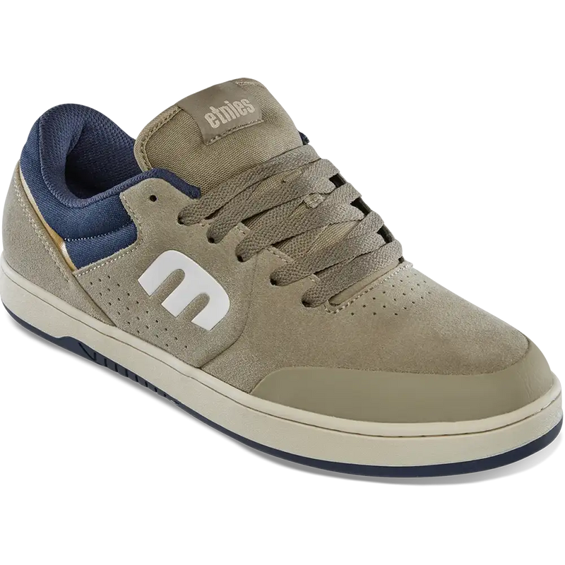 Etnies Marana Michelin Green Blue – groene suède skateschoen met blauwe accenten en Michelin rubberzool