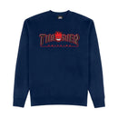 Thrasher x Spitfire Big Head Outline Crew Sweater – premium crewneck met Big Head outline graphic
