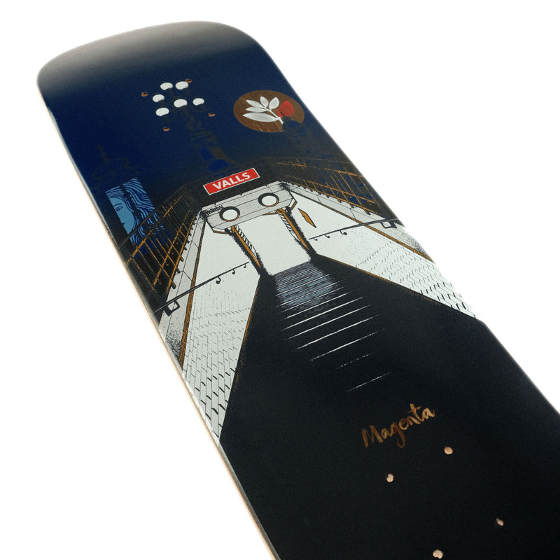 Magenta Skateboards Leo Valls – Metro Series Deck met artistieke graphic van Soy Panday en gratis griptape